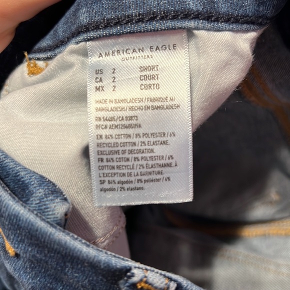 American eagle high rise skinny jeans (dark wash) - Picture 2 of 2